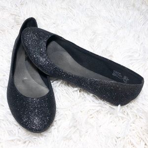 Slightly worn Lower East Side Sparkly Flats Size 7